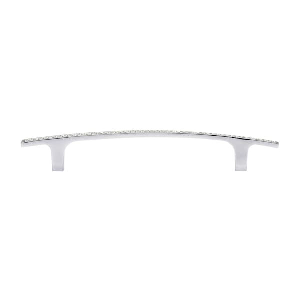 Richelieu 5 1/16 in (128 mm) Center-to-Center Crystal, Chrome Contemporary Cabinet Pull - BP123412814001