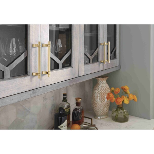 Amerock Davenport 5-1/16 in 128 mm Center-to-Center Champagne Bronze Cabinet Pull - BP36606CZ