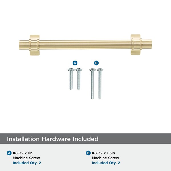 Amerock Davenport 5-1/16 in 128 mm Center-to-Center Champagne Bronze Cabinet Pull - BP36606CZ