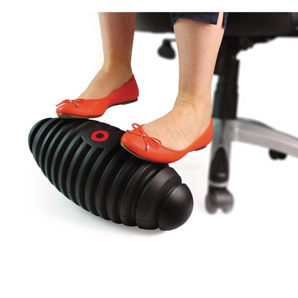 Floortex AFS-TEX Dynamic Foot Rest, 16 x 7 x 7, Midnight Black - FCDA0716BK