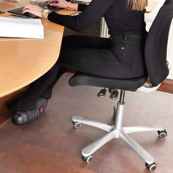 Floortex AFS-TEX Dynamic Foot Rest, 16 x 7 x 7, Midnight Black - FCDA0716BK
