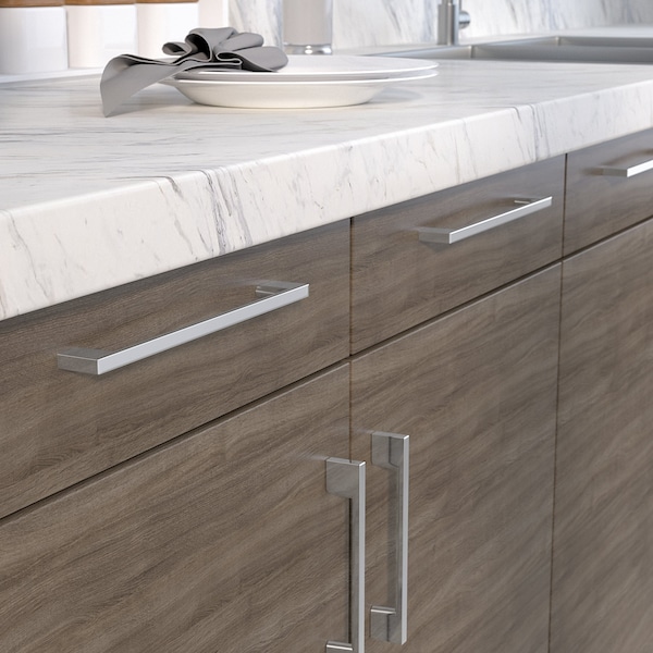 Richelieu 7 9/16 in (192 mm) Center-to-Center Chrome Contemporary Drawer Pull - BP8160192140