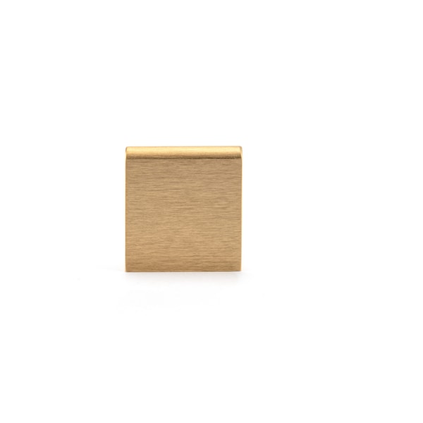 Richelieu 1 in (25 mm) Center-to-Center Satin Gold Contemporary Edge Cabinet Pull - BP969625166