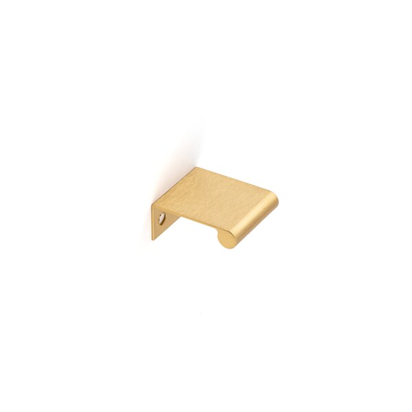 Richelieu 1 in (25 mm) Center-to-Center Satin Gold Contemporary Edge Cabinet Pull - BP969625166