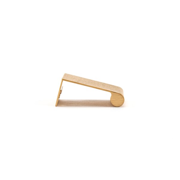 Richelieu 1 in (25 mm) Center-to-Center Satin Gold Contemporary Edge Cabinet Pull - BP969625166