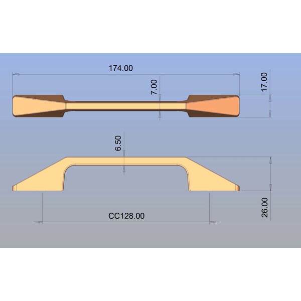 Richelieu 5 1/16 in (128 mm) Center-to-Center Brushed Nickel Contemporary Cabinet Pull - BP7238128195