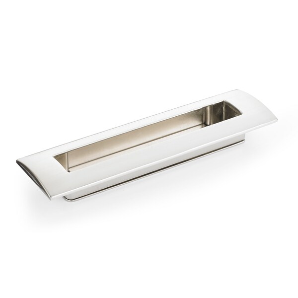 Richelieu 5-1/16 in. (128 mm) Center-to-Center Brushed Nickel Contemporary Recessed Pull - BP310075172195