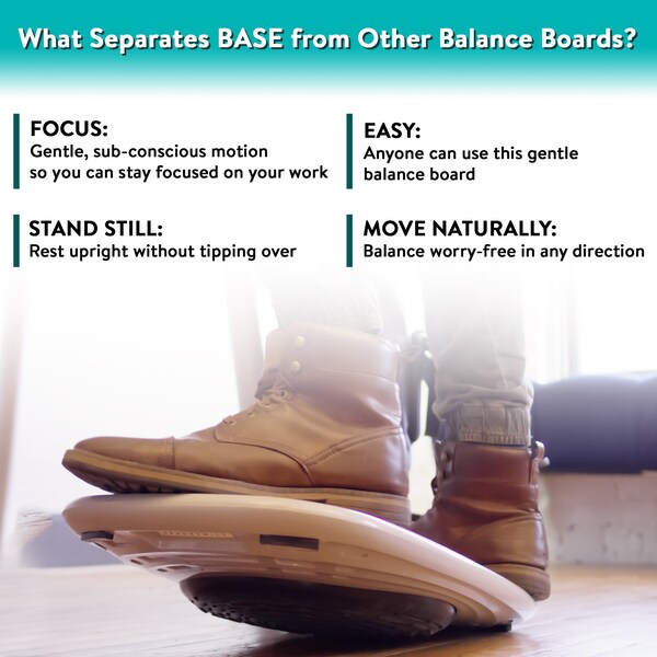 Uncaged Ergonomics Base Standing Desk Balance Board With Anti Fatigue Mat Office Wobble - BSE-M