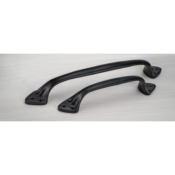 Richelieu 12 in (305 mm) Center-to-Center Matte Black Traditional Forged Iron Cabinet Pull Sheffield - BP9465305900