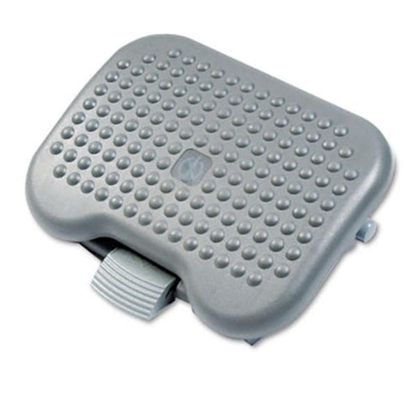 Fitnessfreak Height-Adjusting Tilting Footrest- 18-1/8w x 14-1/4d x 4-1/8 to 6-5/8h- Charcoal - FI1518540