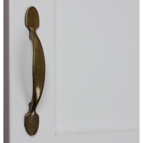 Gliderite Hardware 3 in. Center to Center Antique Brass Cabinet Pull - 4228-AB, 25PK - 4228-AB-25