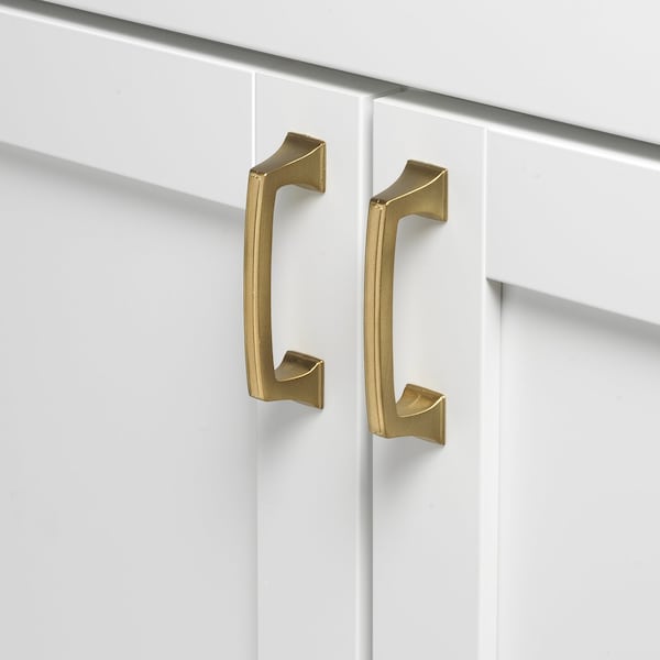 Gliderite Hardware 3 in. Center to Center Classic Base Pull Cabinet Hardware Handle - 87380-SG, 5PK - 87380-SG-5