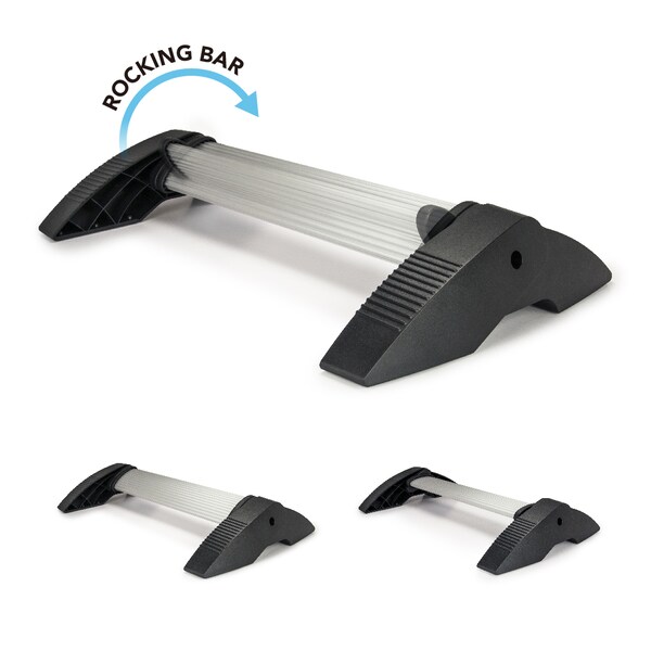 Aidata Aluminum Rocking Footrest, 360 Degree Rotating Foot Bar - FR-1050