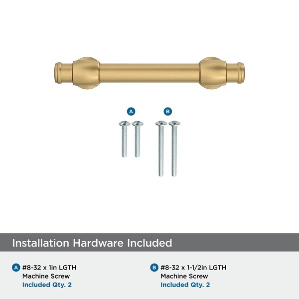 Amerock Winsome 3 inch 76mm Center-to-Center Champagne Bronze Cabinet Pull - BP36770CZ