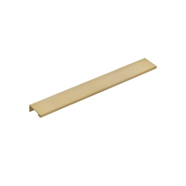 Emtek Edge Cabinet Pull with 12 in Center to Center Satin Brass Finish - 87150US4