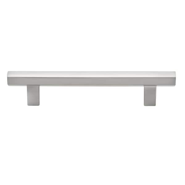Gliderite Hardware 5-1/16 in. Center to Center Hexagon Bar Pull Satin Nickel, 25PK - 4791-128-SN-25