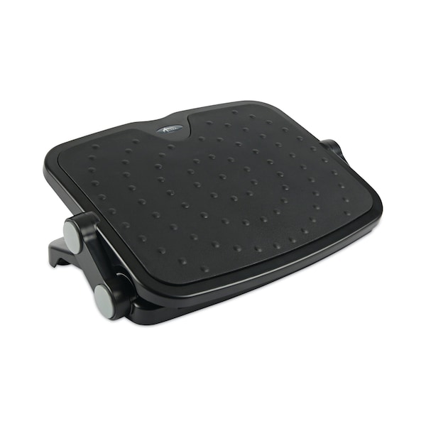 Alera Soft Cushioned Ergonomic Footrest, 14w x 19.63d x 3.75 to 7.5h, Black - ALEFS112