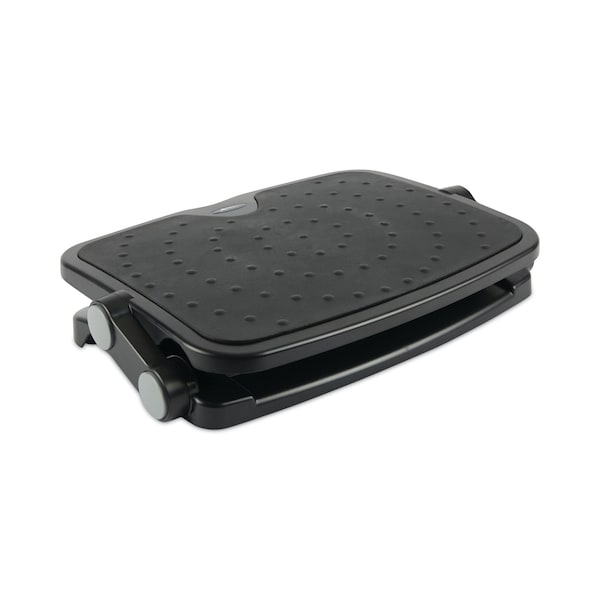 Alera Soft Cushioned Ergonomic Footrest, 14w x 19.63d x 3.75 to 7.5h, Black - ALEFS112
