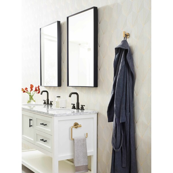 Amerock Destine 3 inch 76mm Center-to-Center Matte Black Cabinet Pull - BP37370FB