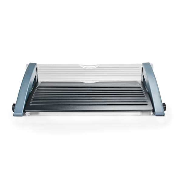 Aidata Sleek Footrest, 4 Angle Adjustments At 10 Degree/15 Degree/20 Degree/25 Degree, Black/Gray - FR-1001G