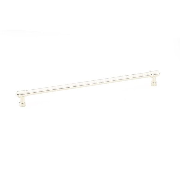 Emtek Jasper Cabinet Pull with 12 in Center to Center Polished Nickel Lifetime Finish - 86692US14