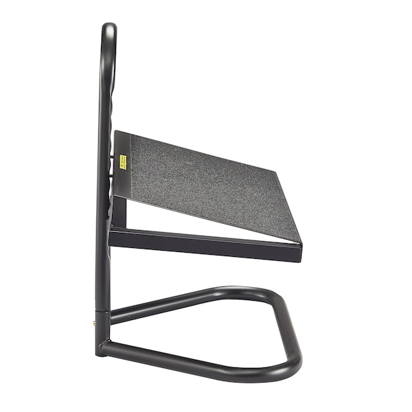 Safco Footrest, Metal; Steel, Black - 5124
