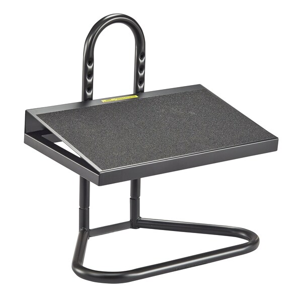 Safco Footrest, Metal; Steel, Black - 5124