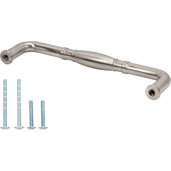 Designperfect 5-1/16'' Center-to-Center Handle Pull, Brushed Satin Nickel - DPA-R574SNB