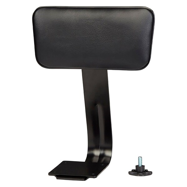 Interion By Global Industrial Padded Vinyl Backrest for Interion Shop Stools, Black - 695733
