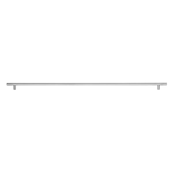Richelieu 28-1/8 in. (714 mm) Center-to-Center Brushed Stainless Steel Contemporary Drawer Pull - BP3487714170