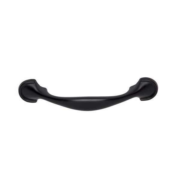 South Main Hardware 3 in. (76 mm) Flat Black Traditional Rounded-Foot Drawer Pull (10PK) - SH3050-FB-10
