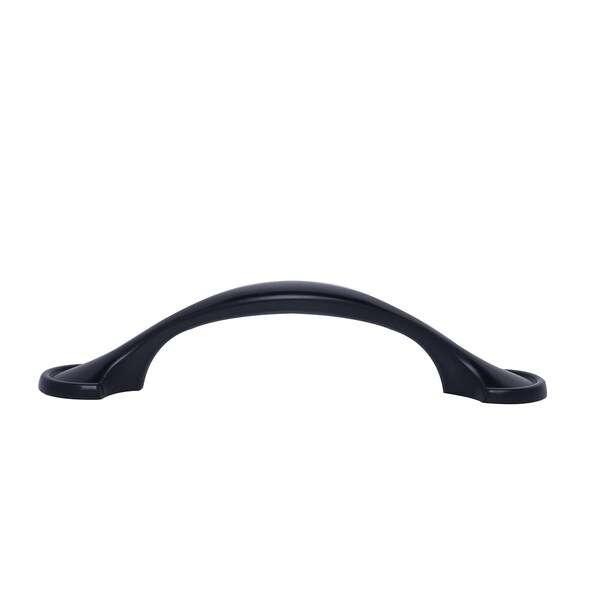 South Main Hardware 3 in. (76 mm) Flat Black Traditional Rounded-Foot Drawer Pull (10PK) - SH3050-FB-10