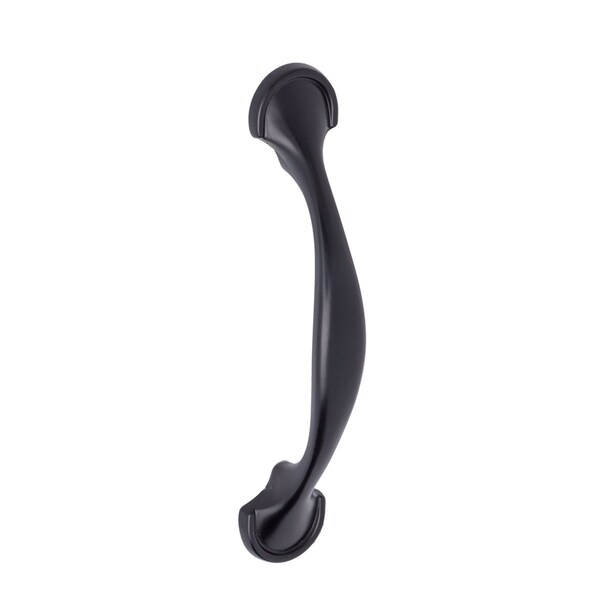 South Main Hardware 3 in. (76 mm) Flat Black Traditional Rounded-Foot Drawer Pull (10PK) - SH3050-FB-10