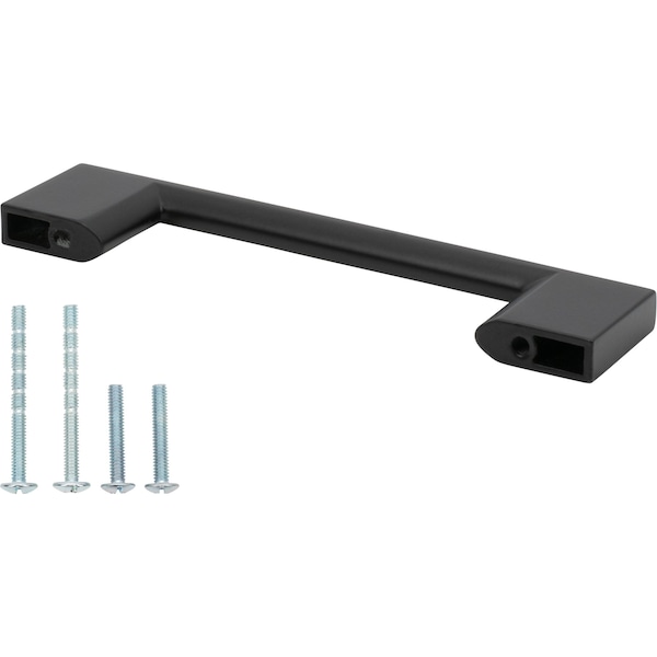 Designperfect 3-3/4'' Center-to-Center Square Cabinet Pull, Matte/Flat Black, 25PK - DPA25S793BLK