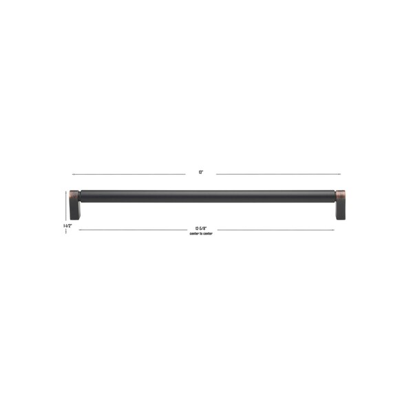 Gliderite Hardware 12-5/8 in. Center to Center Smooth Bar Pull - 4787-320-ORB, 25PK - 4787-320-ORB-25