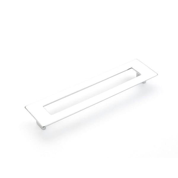 Schaub 192mm Center to Center Rectangular Finestrino Cabinet Pull Polished Chrome Finish - 446-26