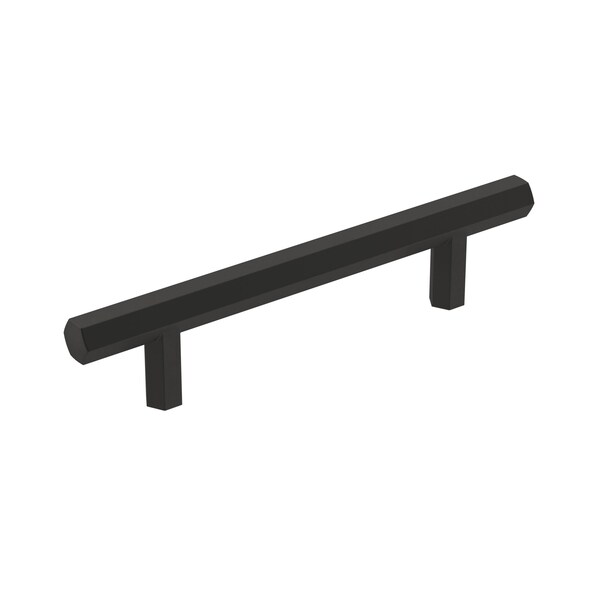Amerock Caliber 3-3/4 in 96 mm Center-to-Center Matte Black Cabinet Pull - BP36873FB