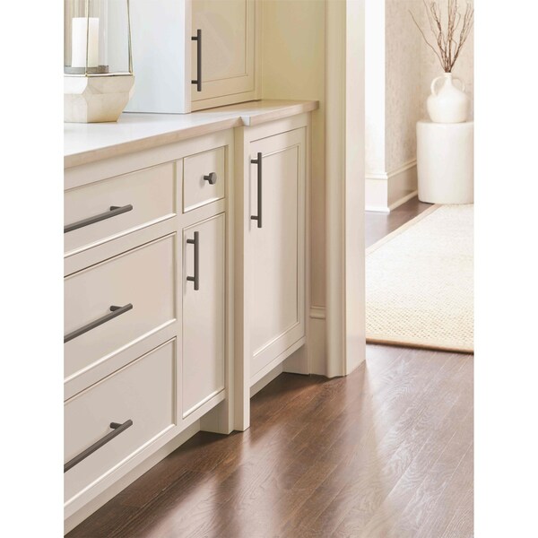 Amerock Caliber 3-3/4 in 96 mm Center-to-Center Matte Black Cabinet Pull - BP36873FB