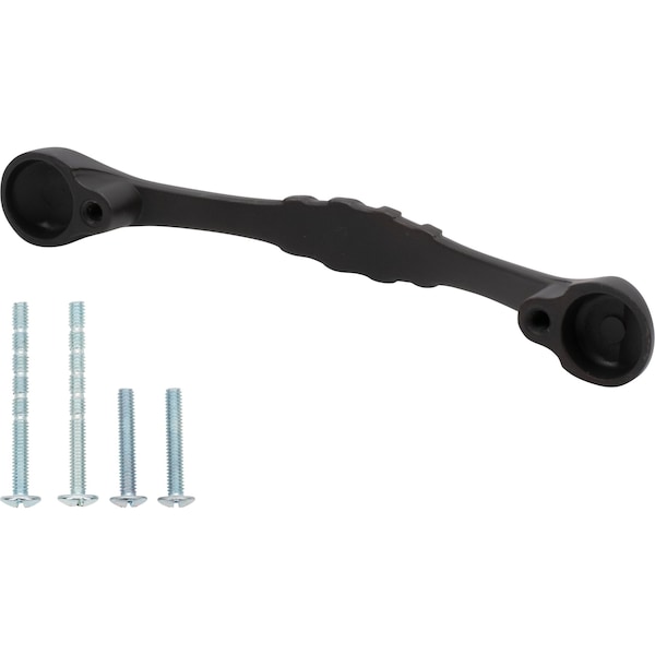 Designperfect 3-3/4'' Center-to-Center Cabinet Bar Pull, Matte/Flat Black, 25PK - DPA25L663ORB