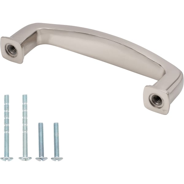 Designperfect 3'' Center-to-Center Square Cabinet Pull, Brushed Satin Nickel, 25PK - DPA25S872SNB