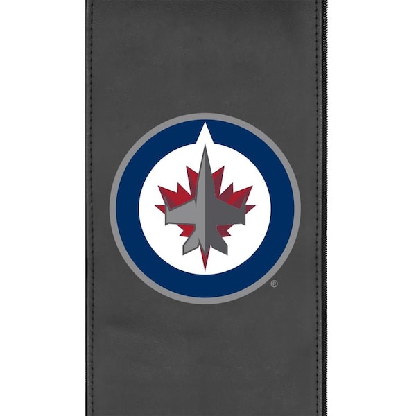 Dreamseat Silver Sofa with Winnipeg Jets Logo - XZ7759001SOCDBK-PSNHL43010