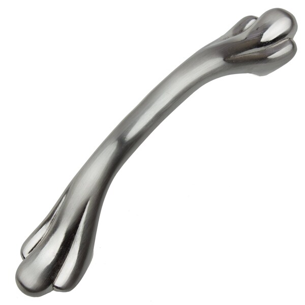 Gliderite Hardware 3 in. Center to Center Satin Nickel Paw Pull - 4229-SN, 10PK - 4229-SN-10