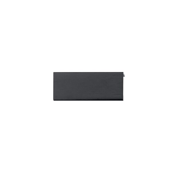 Richelieu 3-1/8 in. (80 mm) Center-to-Center Brushed Black Contemporary Edge Pull - BP989880990