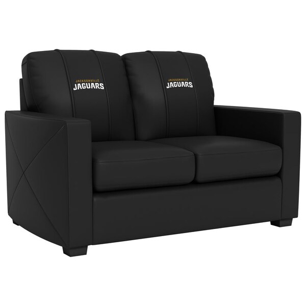 Dreamseat Silver Loveseat with Jacksonville Jaguars Secondary Logo - XZ7759003LSCDBK-PSNFL20086