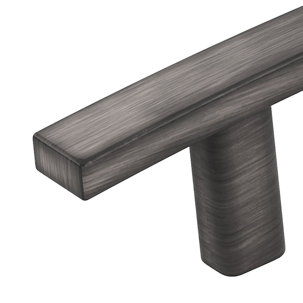 Richelieu Padova Collection 7 9/16-inch (192 mm) Antique Nickel Transitional Rectangular Cabinet Bar Pull - BP650192143