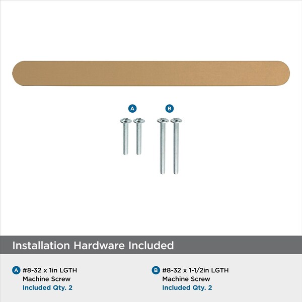 Amerock Rift 5-1/16 inch 128mm Center-to-Center Champagne Bronze Cabinet Pull - BP36900CZ