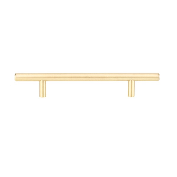 Richelieu 5 1/16 in (128 mm) Center-to-Center Satin Brass Contemporary Drawer Pull - BP305128160
