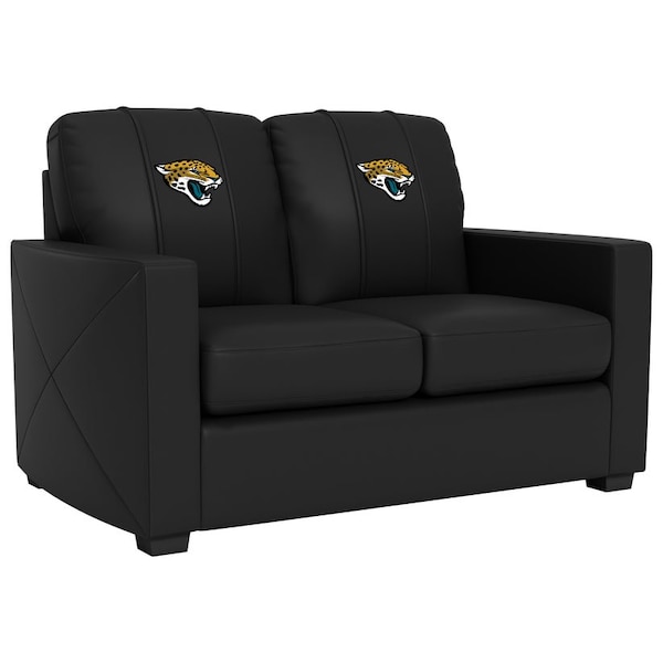 Dreamseat Silver Loveseat with Jacksonville Jaguars Primary Logo - XZ7759003LSCDBK-PSNFL20085