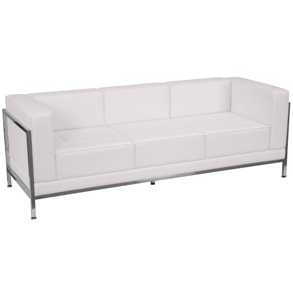 Flash Furniture Sofa, 28-3/4" x 27-1/4", Upholstery Color: White - ZB-IMAG-SOFA-WH-GG