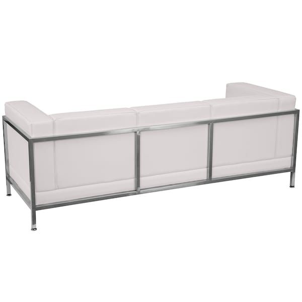 Flash Furniture Sofa, 28-3/4" x 27-1/4", Upholstery Color: White - ZB-IMAG-SOFA-WH-GG
